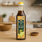 Organic Wood Pressed Kachhi Ghani Mustard Oil