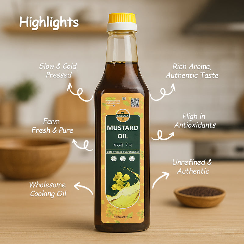 Organic Wood Pressed Kachhi Ghani Mustard Oil