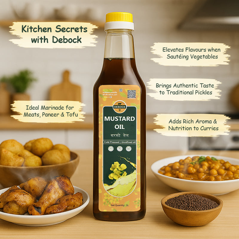 Organic Wood Pressed Kachhi Ghani Mustard Oil